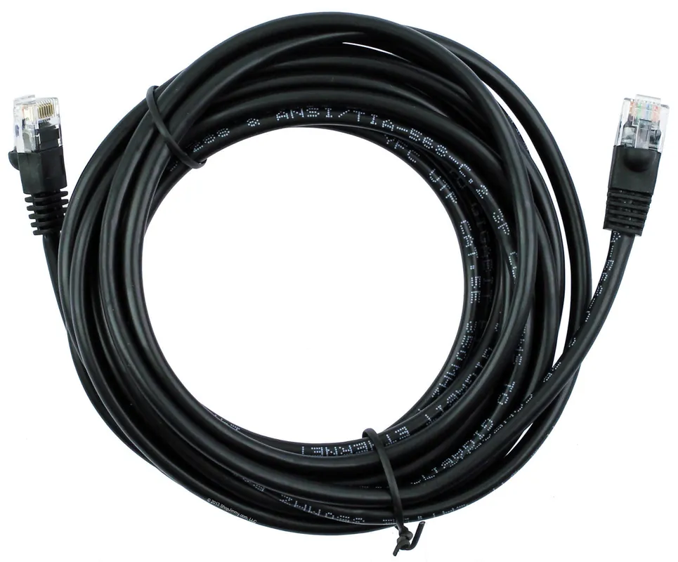 Quiktron 570-135-014 Patch Cord, Snagless Booted, RJ45 Connector, Cat 5E, 14 ft. Length