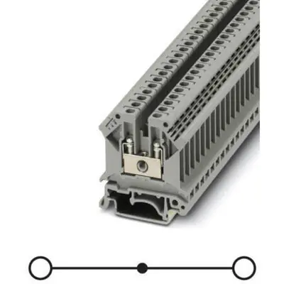 Phoenix Contact 3004016 Feed-Through Terminal Block Screw Connection 800V 32A 24-10 AWG 6.2mm W Grey