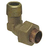 NIBCO B07275L 707-4-6-LF 3/8 Cxm 90 Union Elbow Cast