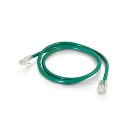 QUIKTRON 566-120-003 Copper Patch Cord, Cat 6, RJ45-RJ45, No Boots, Green 3FT