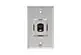 Panduit KWPK5E Stainless Steel Keystone Cat5e Phone Plate 1 Pt Single Gang Replaces KWP5EY
