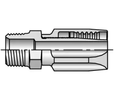 Parker 20120-8-10 20 Series 20120 Male NPTF Pipe - Rigid - Straight