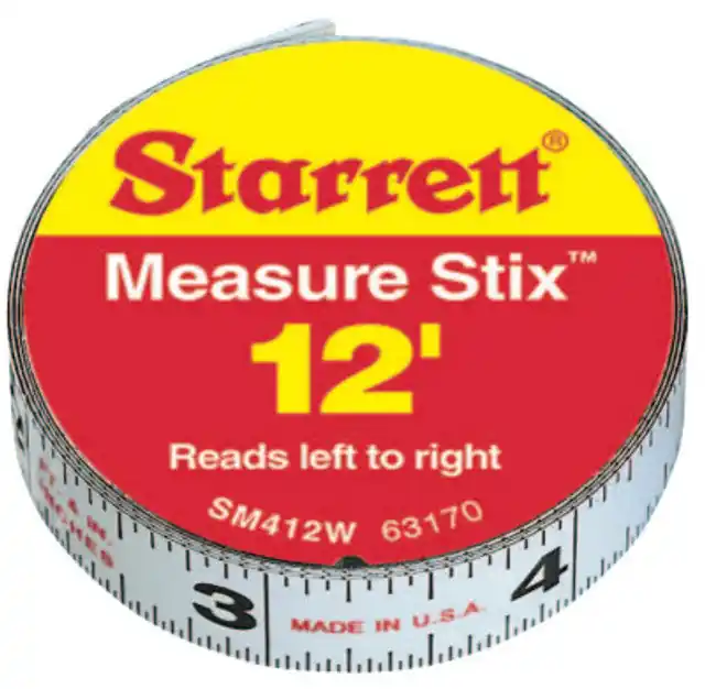 L.S. Starrett 63170 SM412W 1/2X12' MEASURE