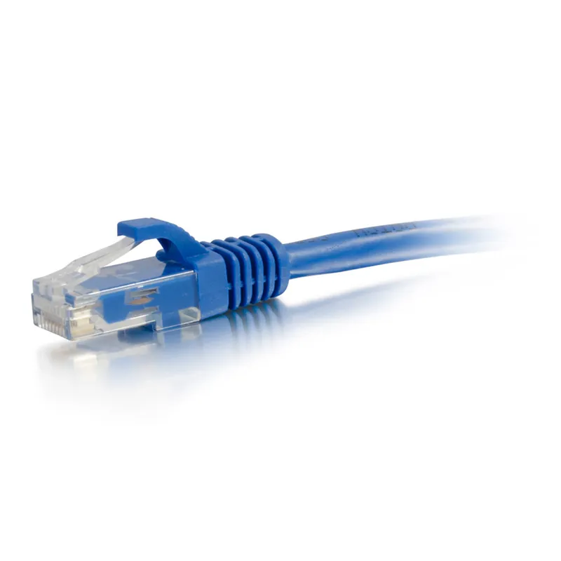 QUIKTRON 570-110-001 CBL ASSY 24-4PR STRANDED CAT5E CM RJ45/RJ45 1FT W/BOOT BLUE VALUE SERIES