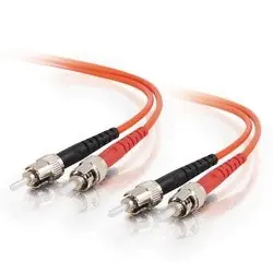 QUIKTRON 810-112-003 Fiber Optic Jumper Cable ST to ST Multimode 1 Meter
