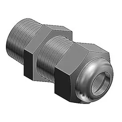 THOMAS & BETTS CC-NPT-34-G-3 Connector, 3/4 Cable Gland with 3-Hole Grommet