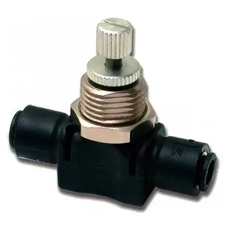 Legris 77760800 One-Way In-Line Flow Control Valve - Panel Mountable