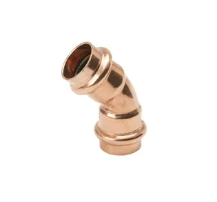 Mueller PF03026 Streamline PRS Copper Press Elbow, 45 Degrees, 1/2 x 1/2