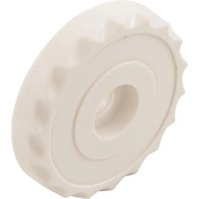 Waterway Plastics 662-3010 Knob, Waterway, F.A.S., 1 Scalloped, White