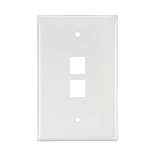 Leviton 41091-2WN Single Gang Faceplate