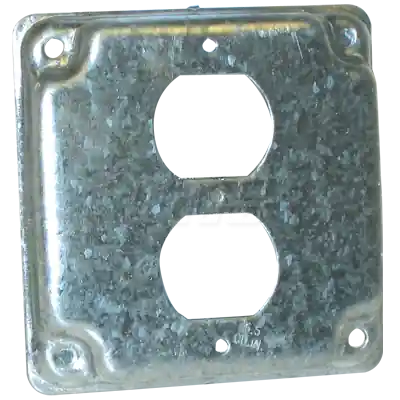 Mars 84966 Duplex Receptacle Outlet Box Cover 4 Inch L x 4 Inch W Replacement MPN