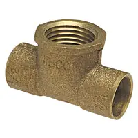 NIBCO BF4650L Tee 1 x 1 x 1/2 in C x C x FNPT
