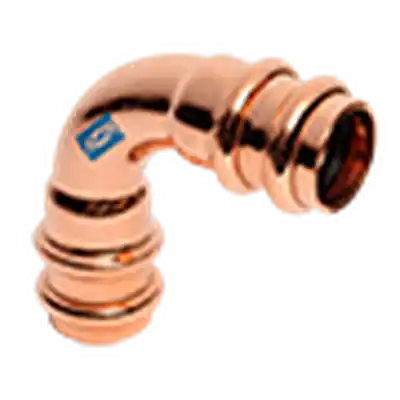 Mueller RP02717 ACR Press Copper 90 Elbow Long Radius 0.75 x 1/2 OD