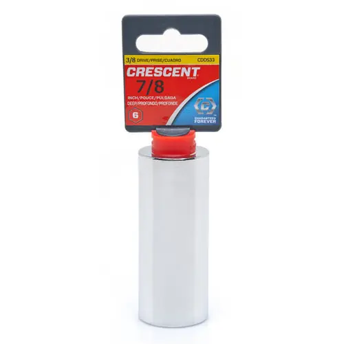 Crescent CDDS33N 6 Point Deep SAE Sockets 3/8 in Dr 7/8 in Opening