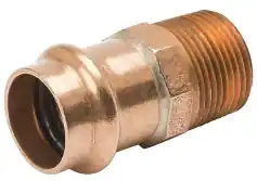 Mueller PF01146 Copper Male Adapter P X MPT, 3/4 x 3/4