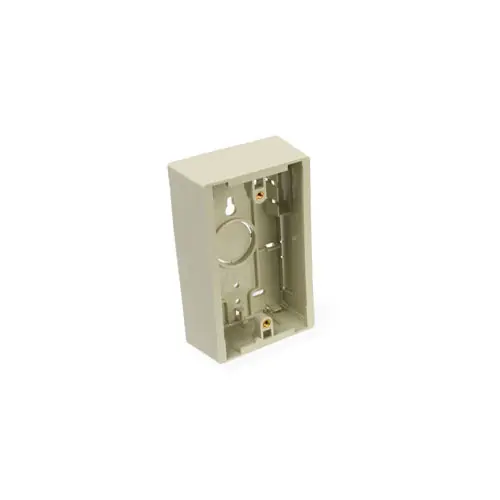 Leviton 42777-1IB 1.45 Single Surface-Mount Back Box, Ivory