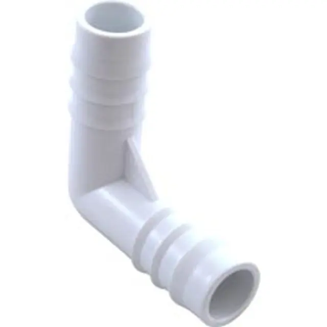 Waterway Plastics 411-3700 Barb Coupling 90 Elbow 3/4 Barb x 3/4 Barb