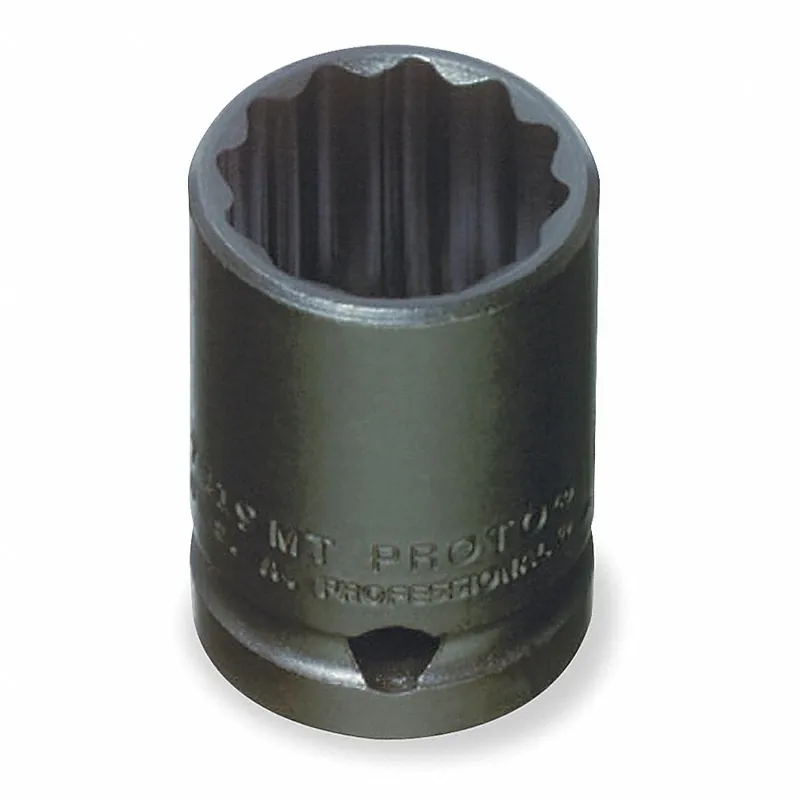 Proto Tools J7414MT Impact Socket - 1/2 in Drive - 14 mm - Metric