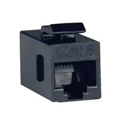 TRIPP LITE N235-001 Cat6 Straight Through Modular In-line Snap-in Coupler (RJ45 F/F), TAA