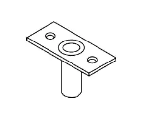 TRIMCO 3910630 Dustproof Strike 3/32 x 1-5/16 x 2-1/2 Replacement MPN