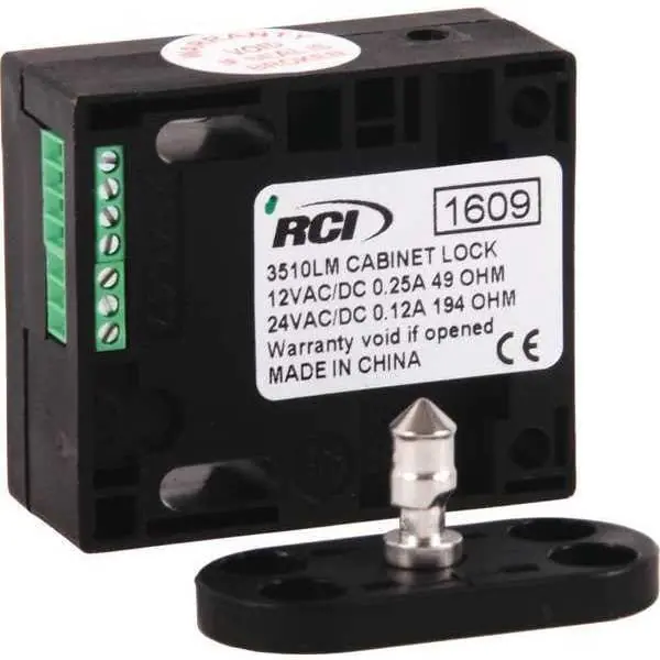 Rutherford Controls 3510LM Electromechanical Cabinet Lock Dual Mode 12/24 Volt AC/DC Replacement MPN