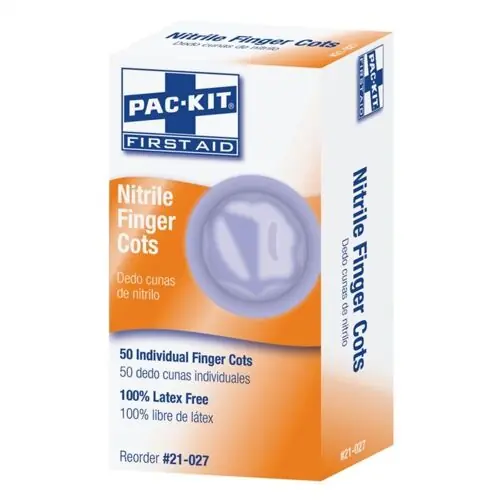 Physicians Care 21027 Nitrile Finger Cots 50/Box