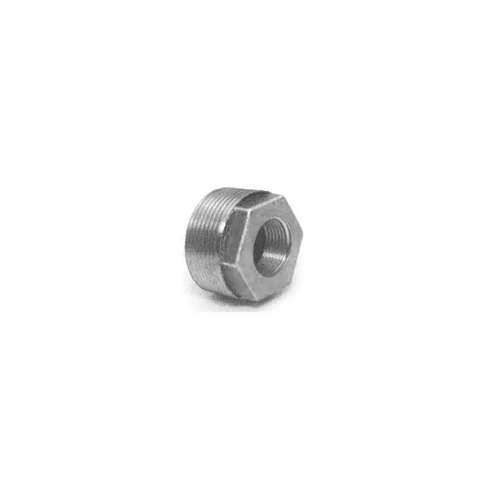 Midland Industries 65518 Black Malleable 150 lb. Bushing 1-1/4 IPM x 1 IPF