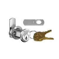 National Cabinet Lock C8109-KD-26D Drawer Cam Lock Pin Tumbler 90 Degree Cam Turn Lipped Overlay Mount