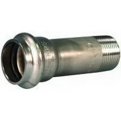Victaulic F006596XH7 VicFlex Style P596 Press x Male Threaded Adapter SCH 10S 304 Stainless Steel