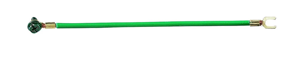 Ideal Industries 30-3183 8 #14 Stranded Grounding Pigtail w/ #10 Fork, #10 Ring & Ground Screw (25/Bag)