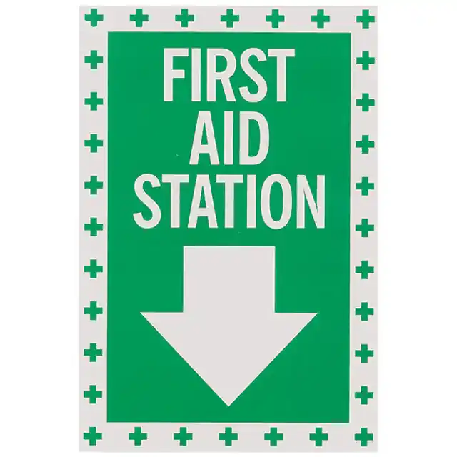 First Aid Signs 1144LLFSBR First Aid Vinyl Sign 8 x 12 Replacement MPN