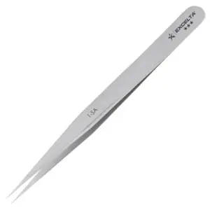 Excelta 1-SA High Precision Electronic Tweezer 4-1/2 L x 0.393 W x 0.06 T Replacement MPN