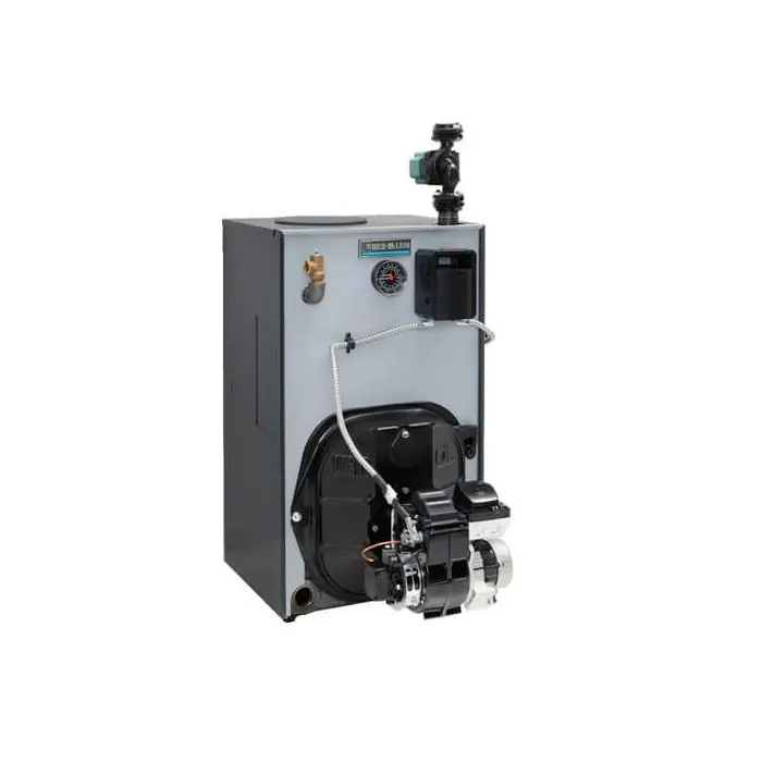 Weil-McLain 386701014 WGO-4 - 122K BTU - 86.2% AFUE - Hot Water Oil Boiler with Taco 007 Circulator