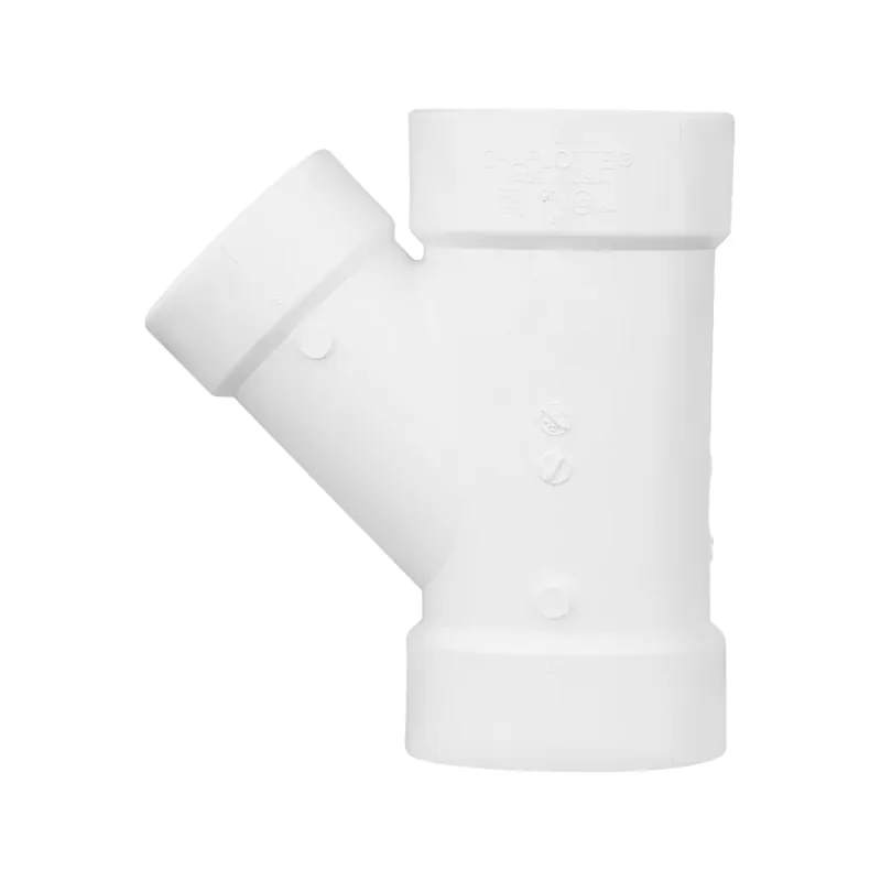 Charlotte Pipe 03622 4x4x3 WYE (Reducing) - Hub x Hub x Hub - PVC DWV