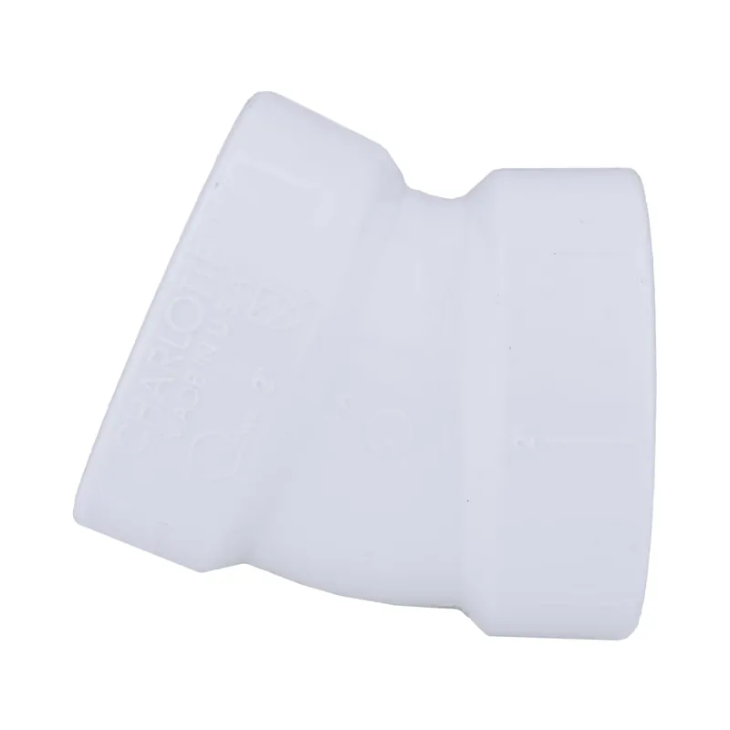 Charlotte Pipe 03417 2 1/16 Bend - 22 Deg - Elbow - Hub x Hub - PVC DWV