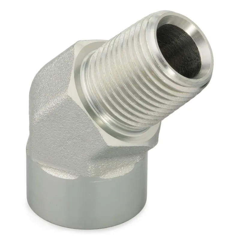 Parker 1/2 CD45-S Pipe Fitting and Port Adapter, Steel