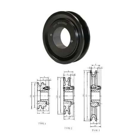 IDC Select BK045H H Bushing Sheave 4-1/4 in Outside Dia Single Groove