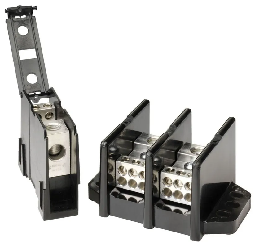 Littelfuse LCH132-3 Power Distribution Block Cover, Hinged, Plastic, Black