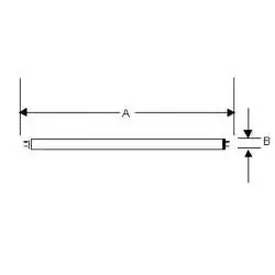 LEDVANCE FO25/850/XP/ECO3/22194 Sylvania 25W T8 Fluorescent Lamp