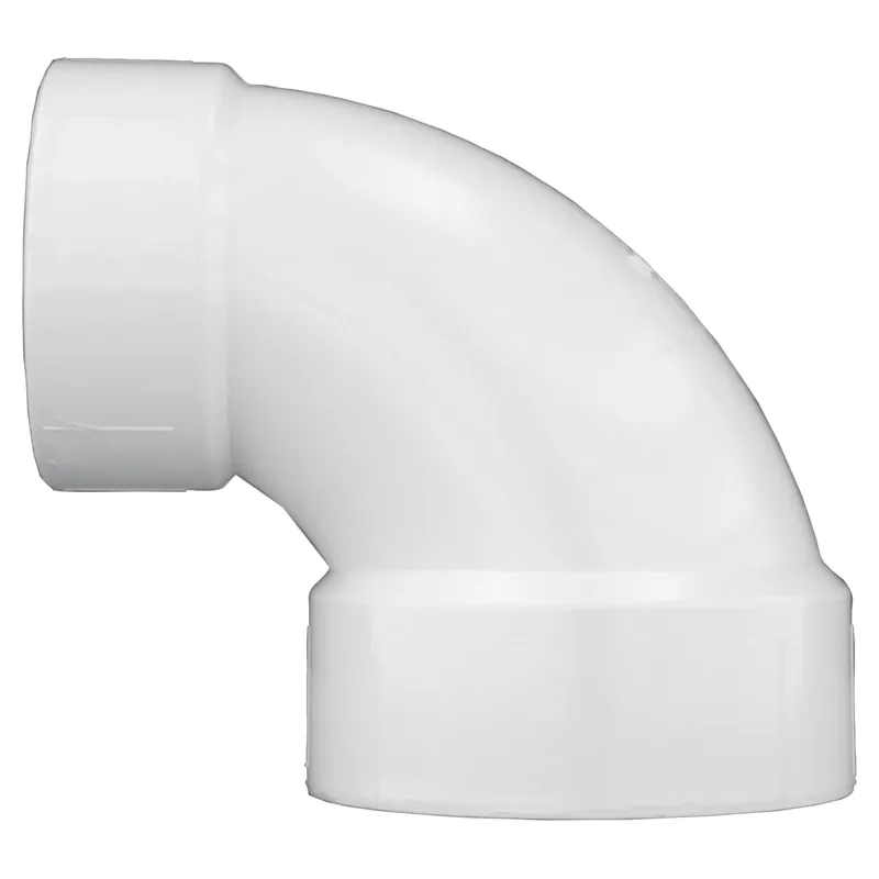 Charlotte Pipe 03430 4x3 1/4 Bend - 90 Deg - Elbow - Hub x Hub - PVC DWV