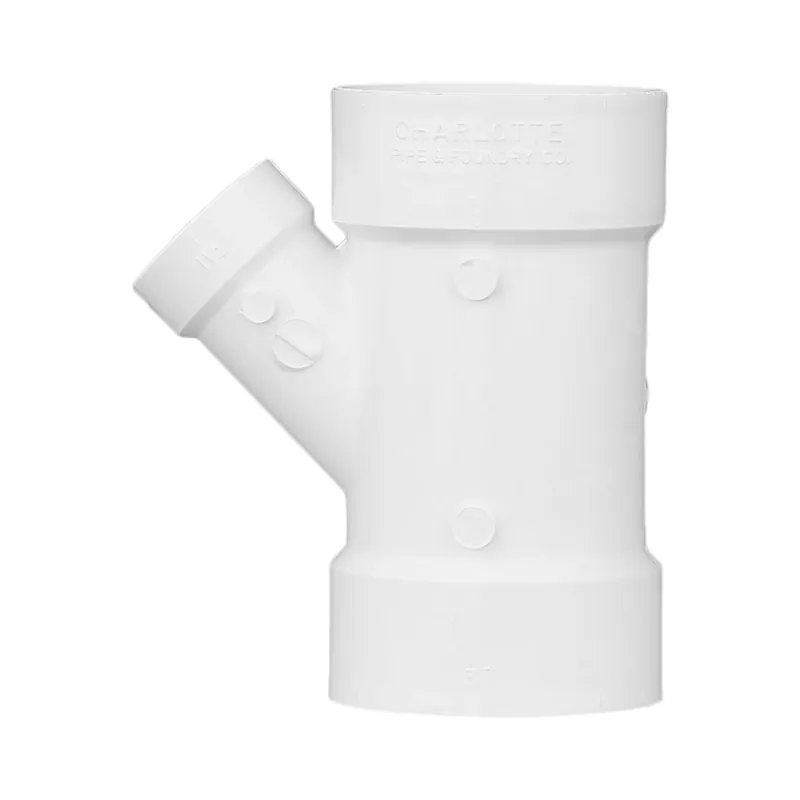 Charlotte Pipe 03618 3x3x1-1/2 WYE (Reducing) - Hub x Hub x Hub - PVC DWV