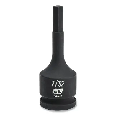 Gearwrench 84398 3/8 Drive Impact Hex Bit Socket 7/32 in