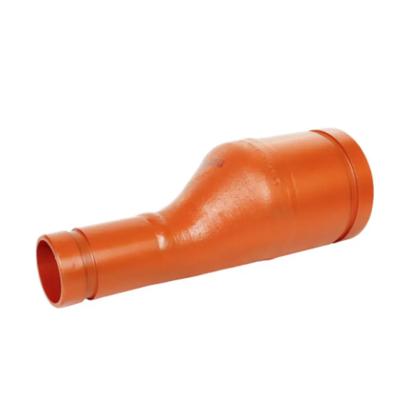 Gruvlok GVLF-7073-400.200-PNTD 4 x 2 Eccentric Reducer - Painted - GR x GR