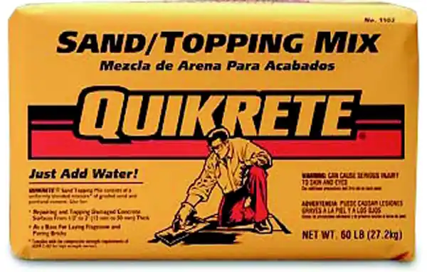 Quikrete 1103-10 SAND MIX Sand/Topping Mixer, Bag Container, Brown/Gray