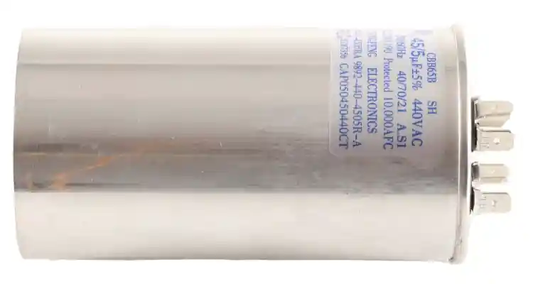 Goodman CAP050450440RTP Dual Round Run Capacitor, 45/5 MFD, 440VAC