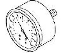 Schneider Electric 2422-003 Receiver Gauge, 2 in.