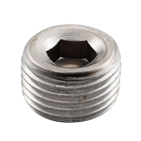 Merit Brass 618B-04 Hex Head Countersunk Socket Plug 1/4 in Nominal MNPT