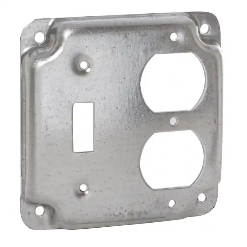 Multiple 906C 4 Square, 1 Toggle, 1 Duplex Raised Cover