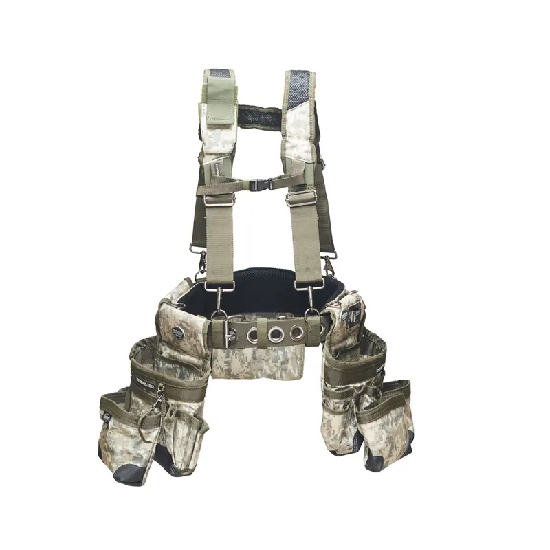 Bucket Boss 55185DIGC Digital Camo 27 Pocket 3 Framers Rig Bag